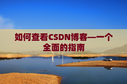 如何查看CSDN博客—一个全面的指南